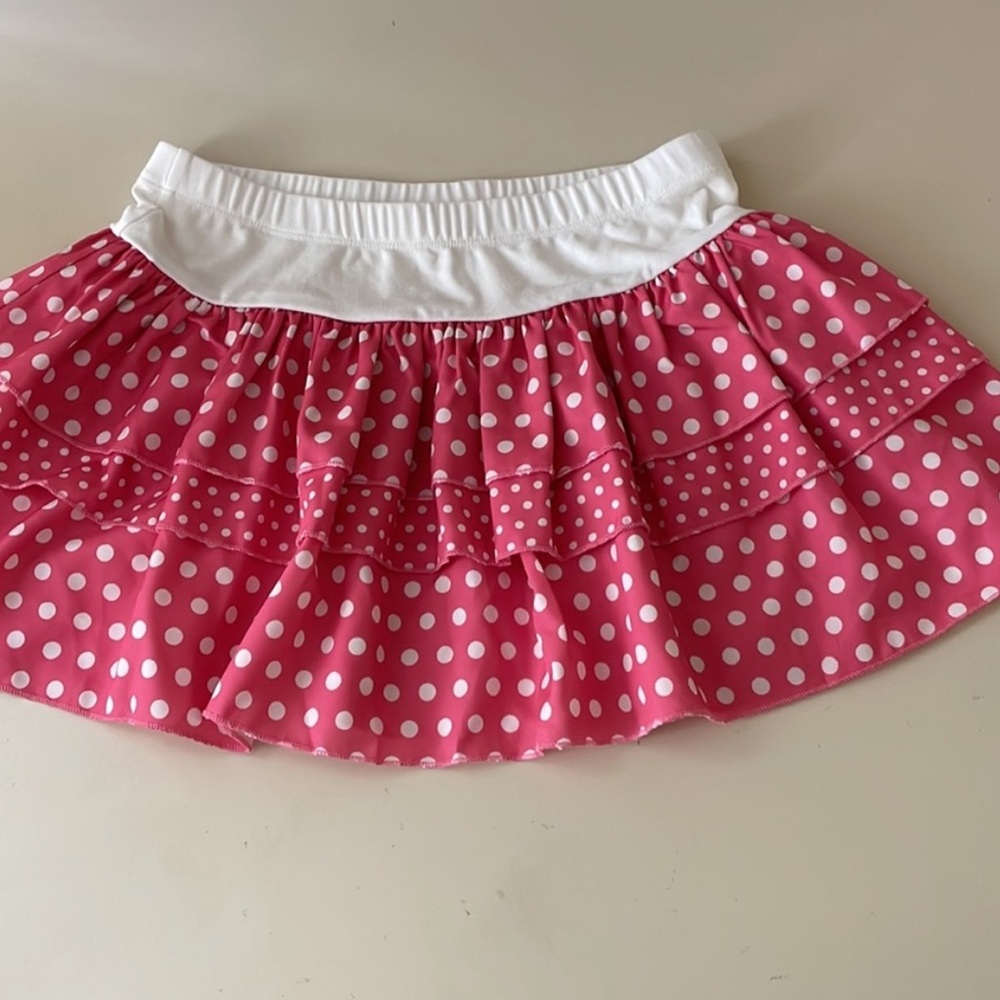 Edikted Pink Polka Dot Ruffle Skirt - Picture 3 of 5